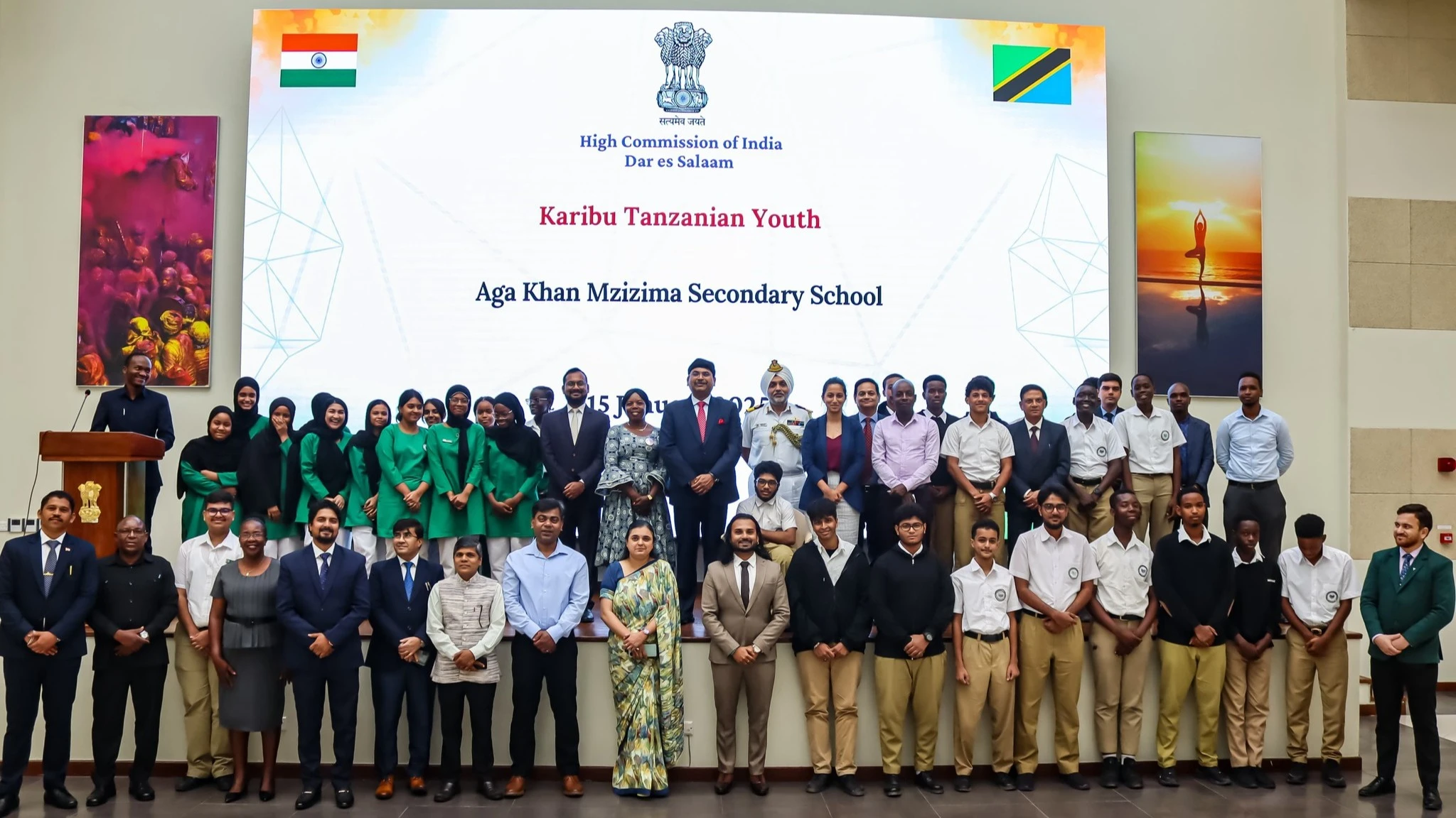 High Commission of India Engages Tanzanian Youth in Third Edition of "Karibu Tanzanian Youth" Program.