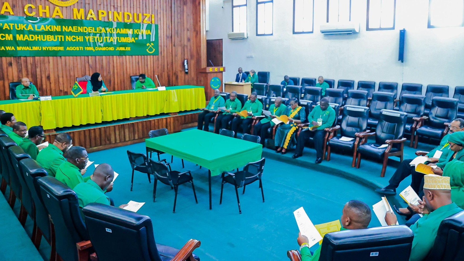 Chama cha Mapinduzi  (CCM) National Executive Committee (NEC) led by  the party's national chairperson, who doubles as Tanzania’s President Samia Suluhu Hassan.