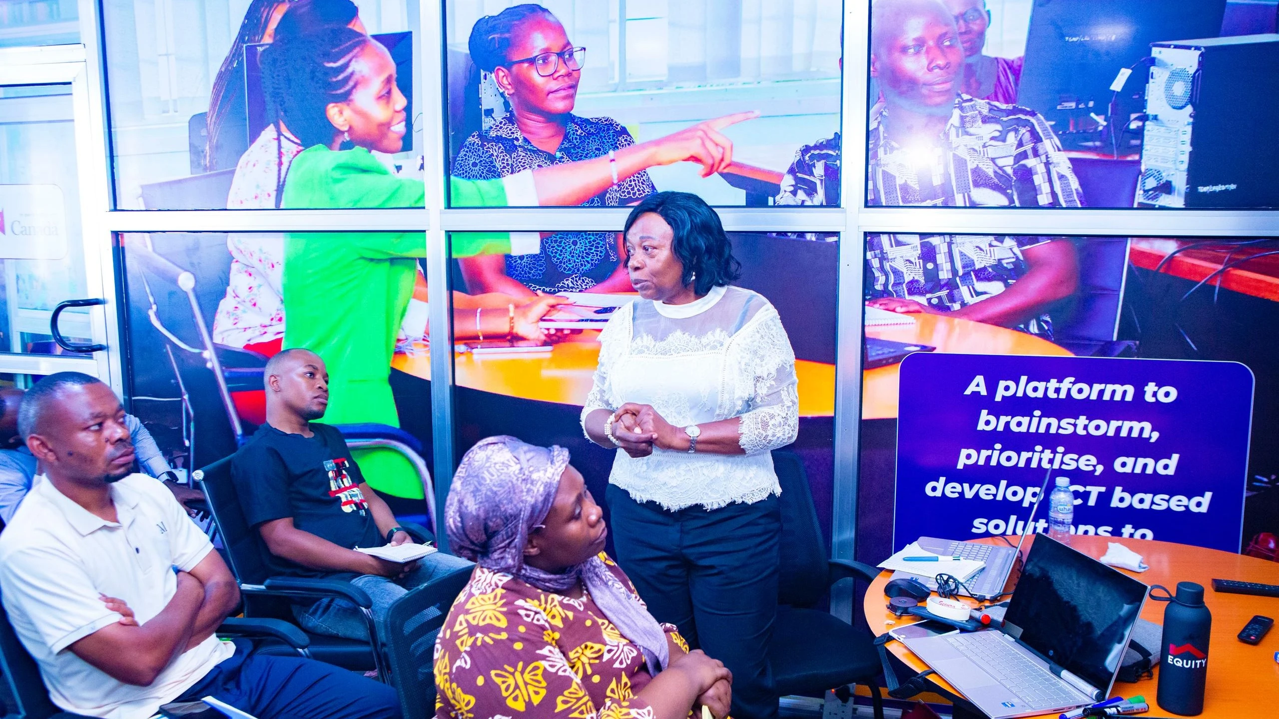 International gender specialist and consultant, Leticia Mukurasi (standing), addresses journalists during a recent media orientation session in Dar es Salaam ahead of the 30th Beijing Declaration anniversary.