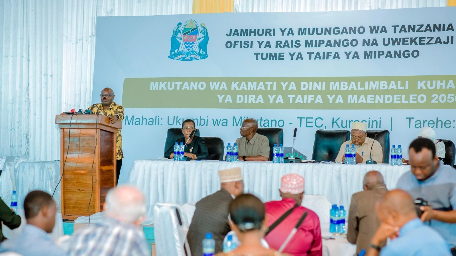 
Waziri wa Nchi, Ofisi ya Rais, Mipango na Uwekezaji, Prof. Kitila Mkumbo, akizungumzia mikakati ya kuboresha sekta za elimu, sayansi na teknolojia. 