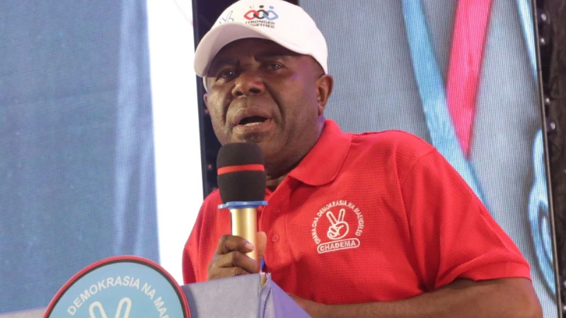 Makamu Mwenyekiti wa CHADEMA Zanzibar, Said Mzee Miraji.