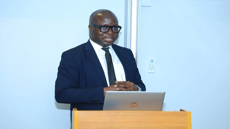 Dr Kundwe Mwasaga, Director General of the ICT Commission addresses the GovStack Deep Dive Tanzania workshop in Dar es Salaam of Friday. 