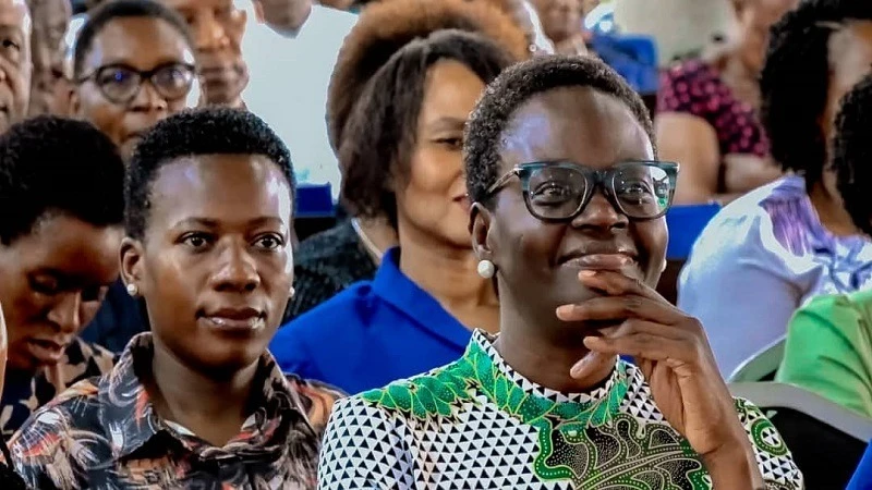 National Assembly Speaker Dr. Tulia Ackson attends a Sunday service at the Evangelical Lutheran Church in Tanzania (ELCT) Kimara Parish in Dar es Sa-laam yesterday. 