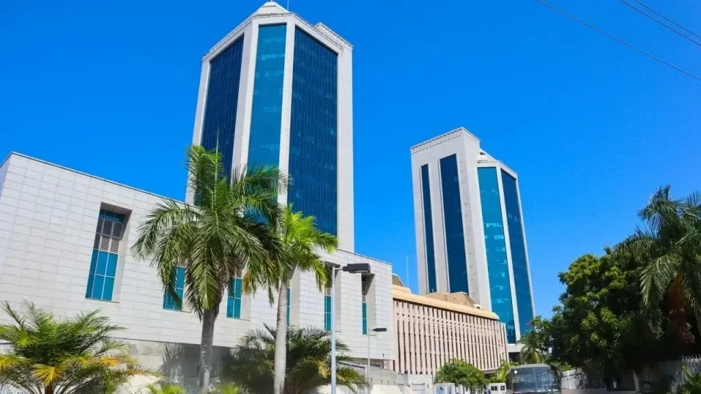 
Central bank’s twin-towers were captured at Dar es Salaam headquarters.