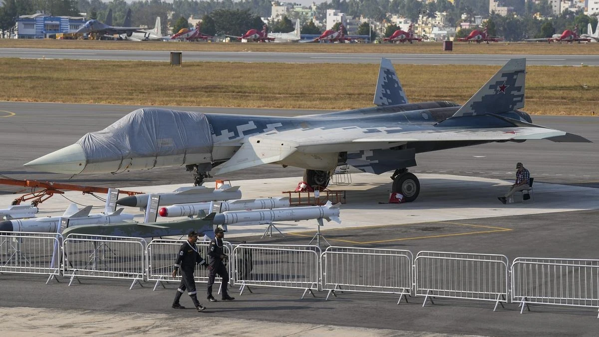 Russia’s Sukhoi Su-57 at Aero India 2025 