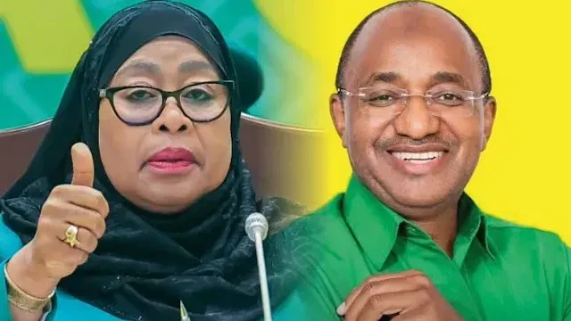 Rais Samia Suluhu Hassan na Rais Dk. Hussein Ali Mwinyi