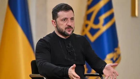 Rais wa Ukraine, Volodymyr Zelensky.