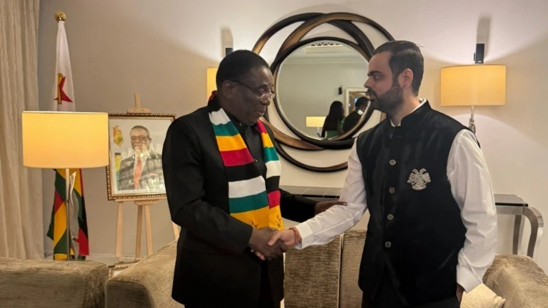 Emmerson Mnangagwa, President of Zimbabwe, hosted prominent entrepreneur Prateek Suri, widely recognised as Africa’s youngest billionaire and the richest