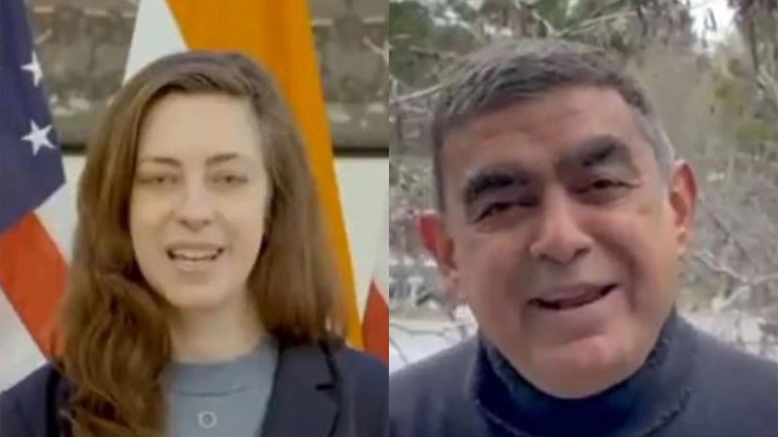 Rory Daniels (left) and Vishal Sikka (right) 